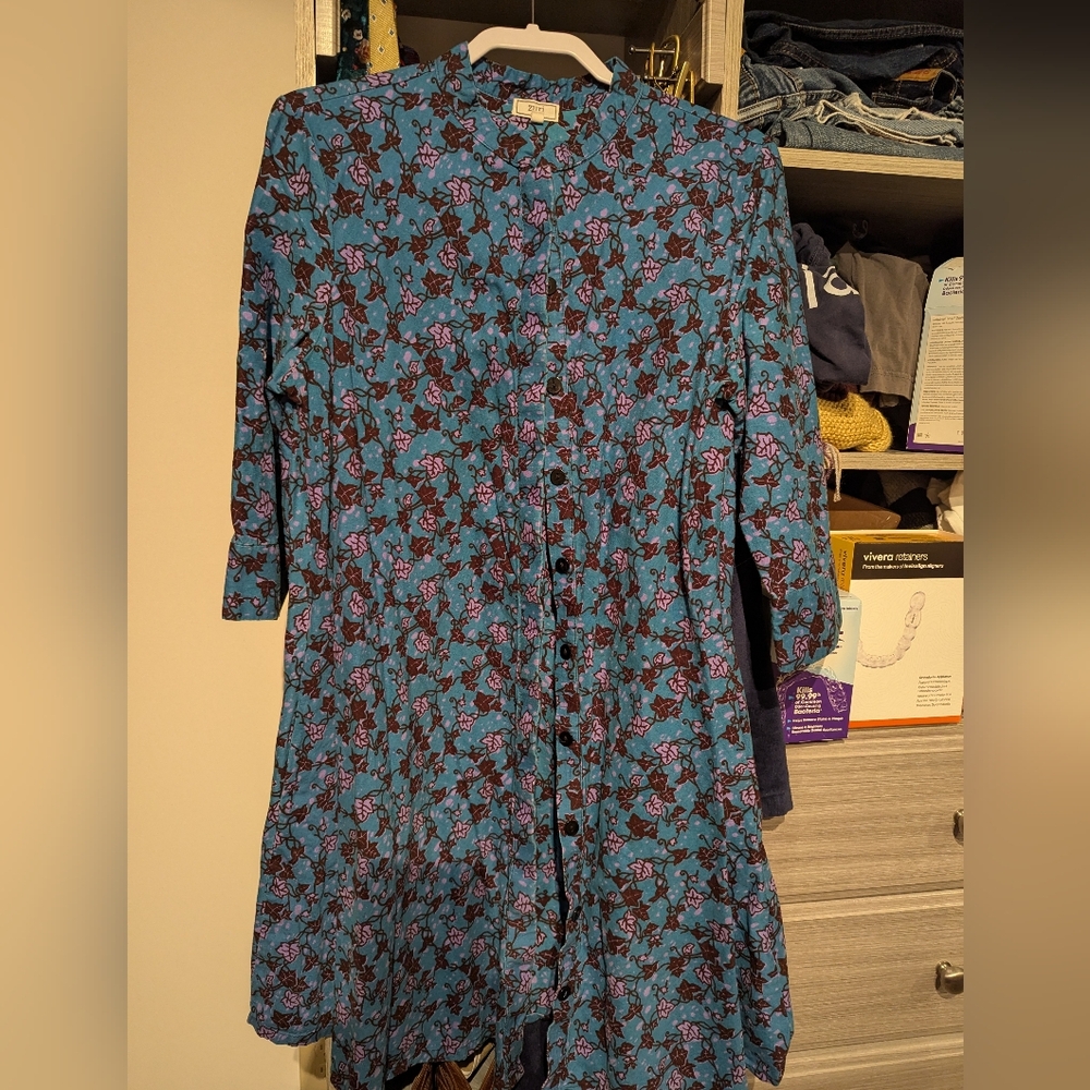 Floral Button-Down Dress